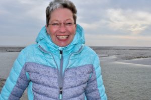 Claudia an der Nordsee